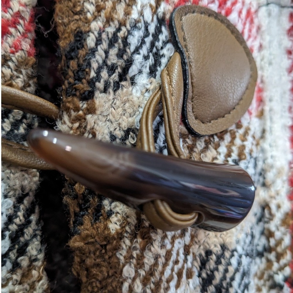Maurices Plaid Flannel Long Shacket Jacket Pockets Sherpa Lagenlook Western L - Picture 6 of 13